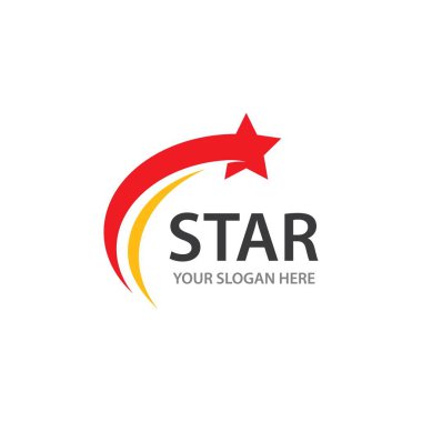Yıldız Logosu Şablonu vektör illüstrasyon tasarımı