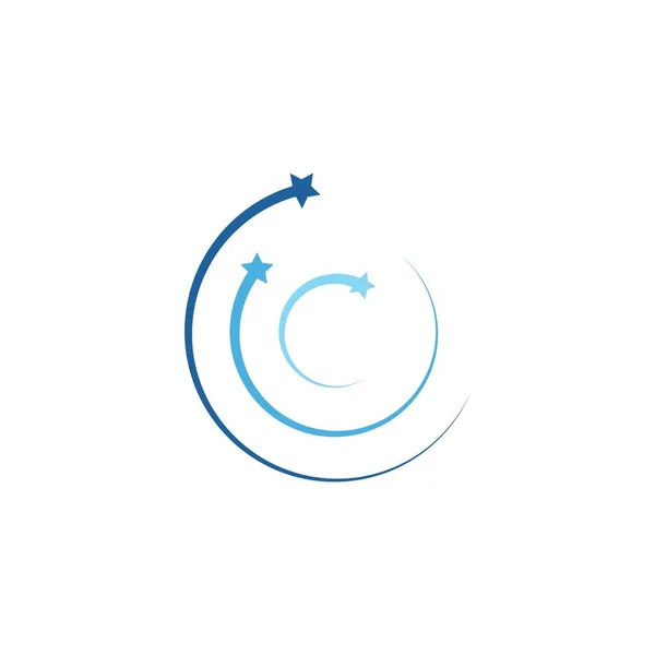 Yıldız Logosu Şablonu Vektör Illüstrasyon Tasarımı — Stok Vektör