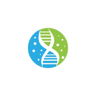 DNA logo vektör şablonu