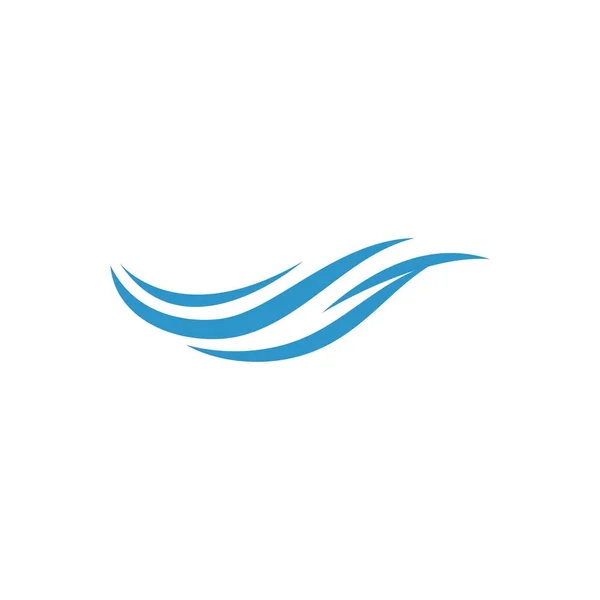 Ola Agua Logo Diseño Vector Plantilla — Archivo Imágenes Vectoriales