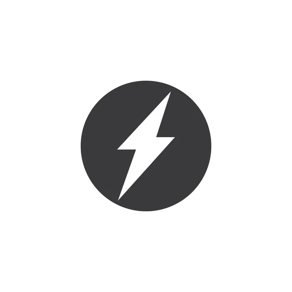 Lightning Logo Mall Vektor Ikon Illustration Design — Stock vektor