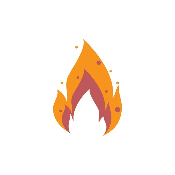 Fire Flame Logo Template Vector — Stock Vector