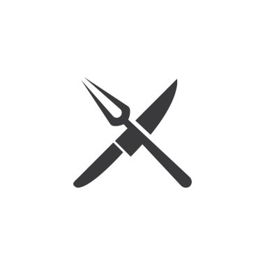 Mutfak simgesi pişirme araçları vektör düz tasarım