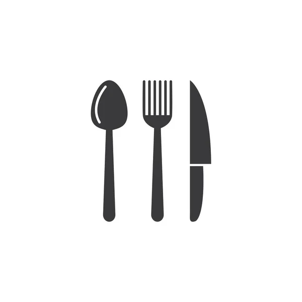 Icône Cuisine Outils Cuisine Vecteur Plat Design — Image vectorielle