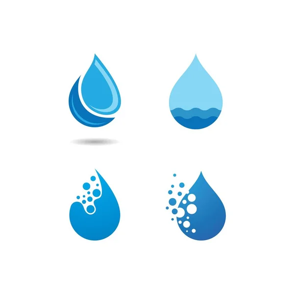 Water Drop Illustration Template Vector Design — Stock Vector