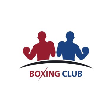 Boks sporu element vektörü düz tasarım