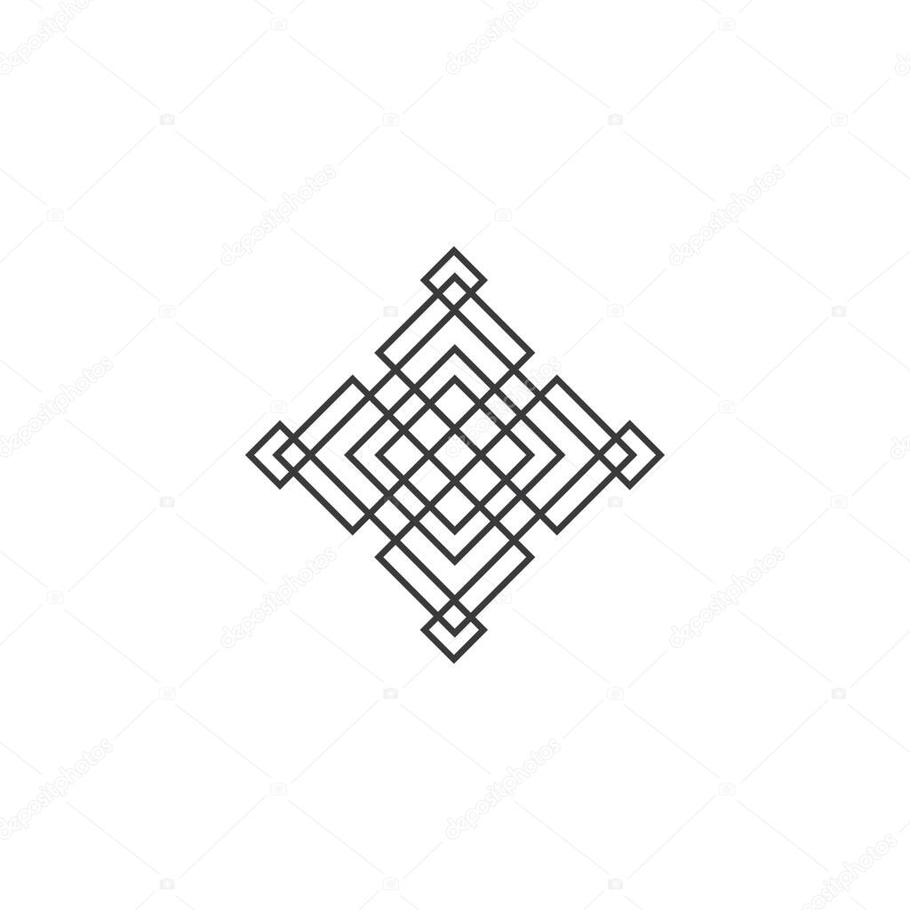 Decorative line arabic pattern vector design
