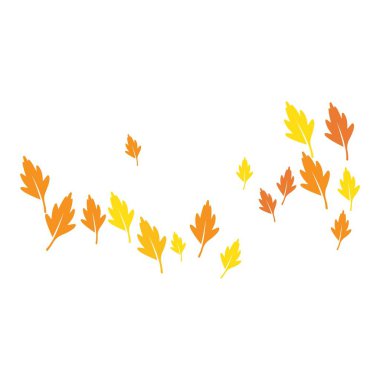 Autum Leaf Logo şablon vektör çizimi