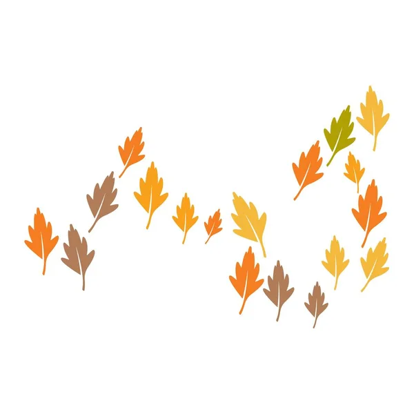 Autum Leaf Logo Template Vector Illustratie — Stockvector