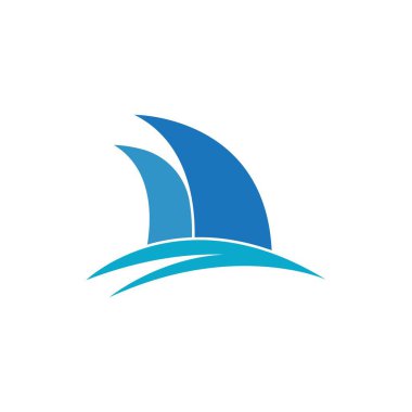 yelkenli logo vektör çizimi 