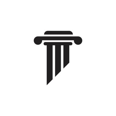 sütun logo vektör şablonu tasarımı