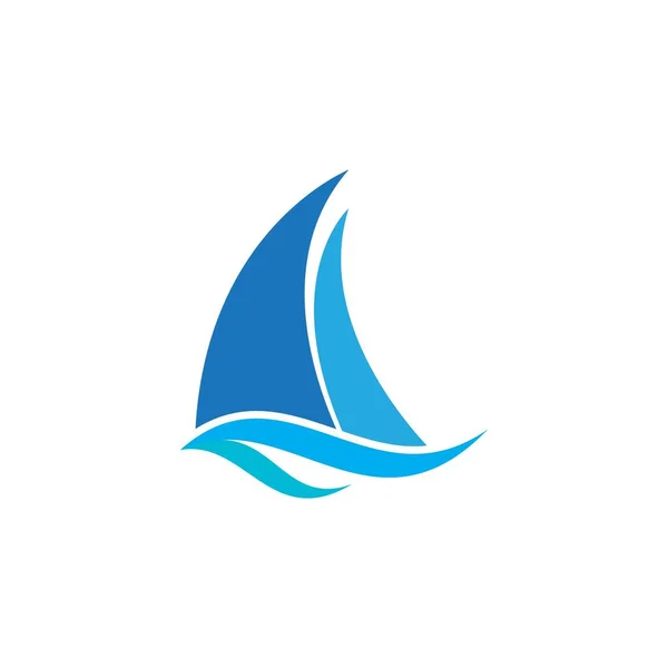 Sailing Logo Vector Illustration — Stock Vector