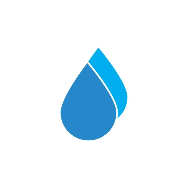 Water Drop Logo Template Vector Design — Stock Vector