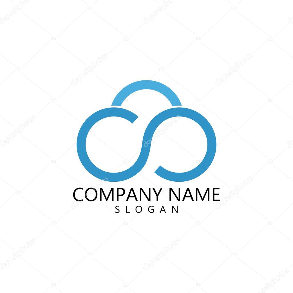 Cloud Logo vector design Template