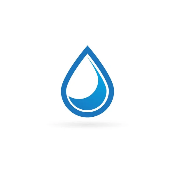 Gota Agua Logo Plantilla Vector Diseño — Vector de stock