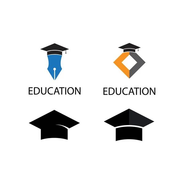 Education Logo Template Vector Illustration Design — Stock Vector