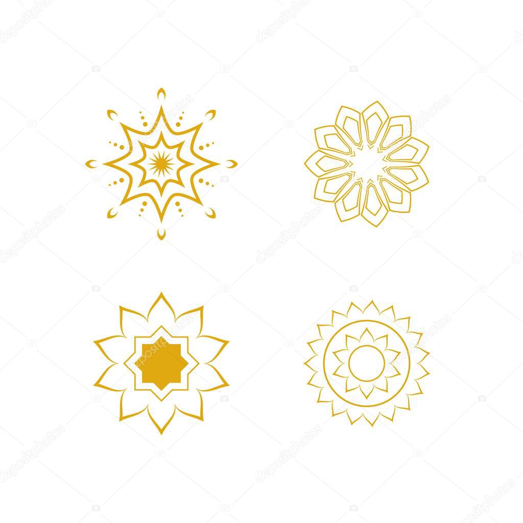 Decorative line arabic pattern vector design