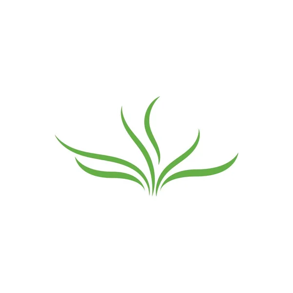 Conception Vectorielle Logo Ilustration Gazon Naturel — Image vectorielle
