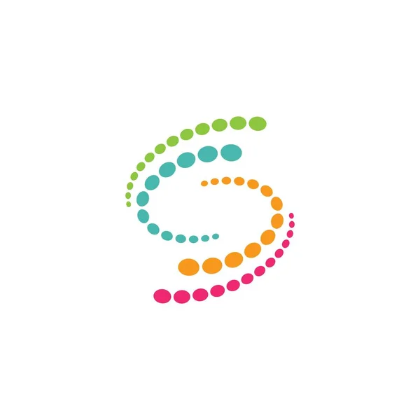 Yarı Ton Logo Konsept Vektör Düz Tasarım — Stok Vektör