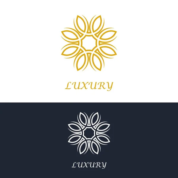 Marca Real Lujo Oro Símbolo Diseño Vectorial — Archivo Imágenes Vectoriales