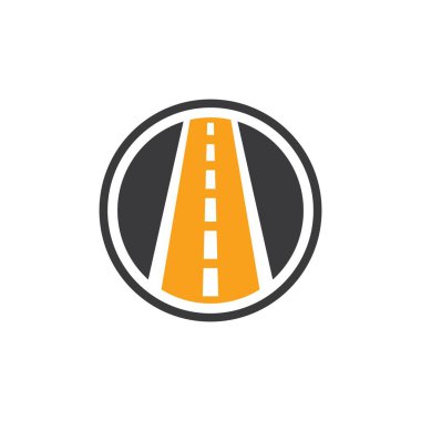 Otoyol logosu ve sembol illüstrasyon vektör tasarımı