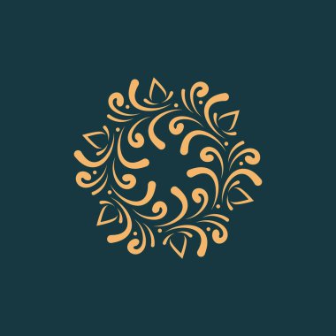 Lüks logo, amblem vektör tasarımı