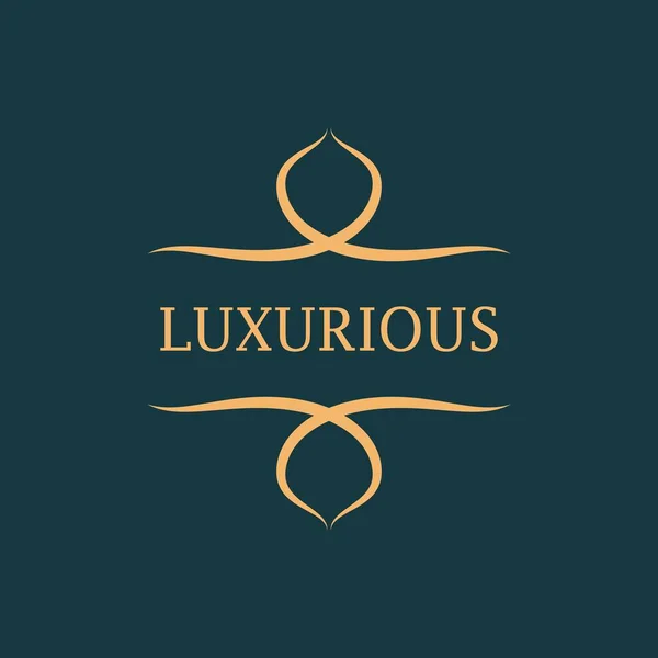 Luxe Logo Embleem Vector Design — Stockvector