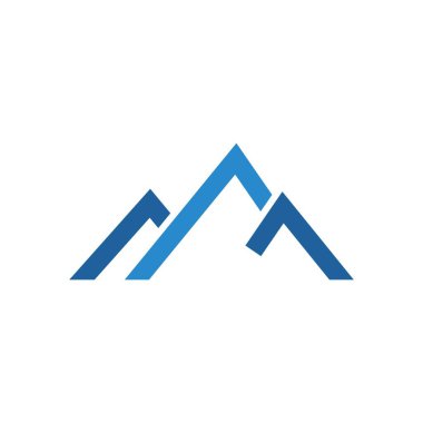 Dağ illüstrasyon logo şablonu vektörü