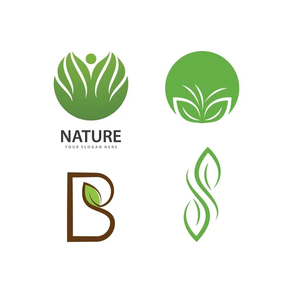 Design Logotipo Ilustração Eco Saúde — Vetor de Stock