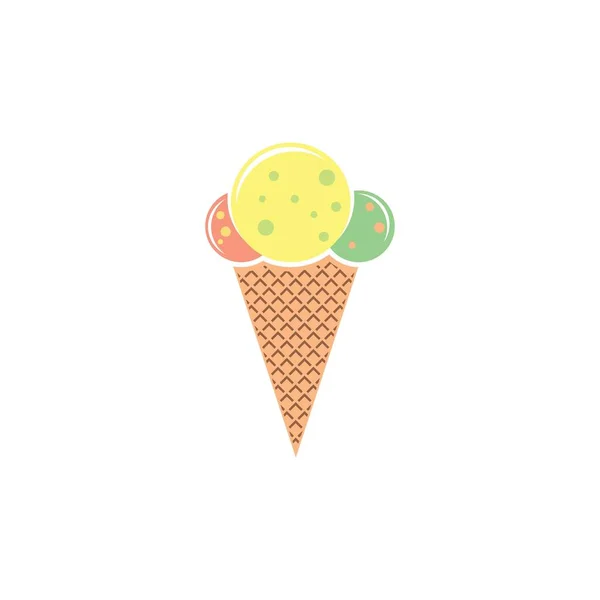 アイスクリームイラストベクトルデザイン — ストックベクタ