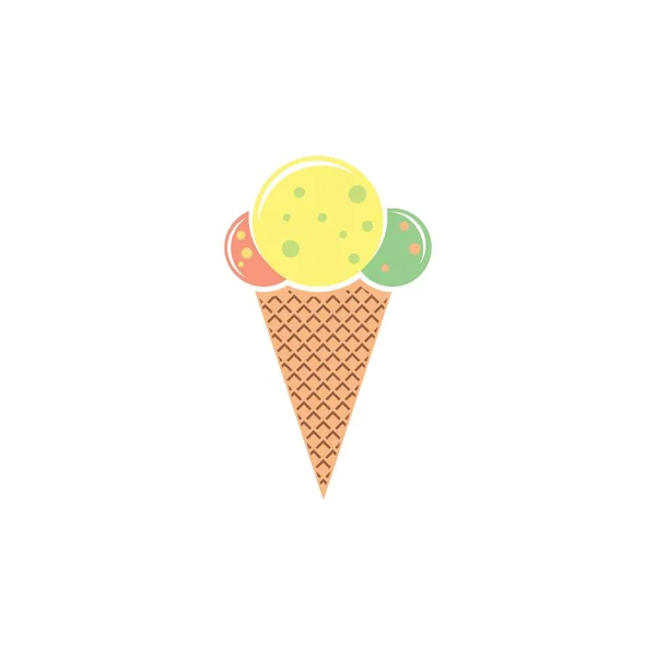 Helado Ilustración Vector Diseño — Vector de stock