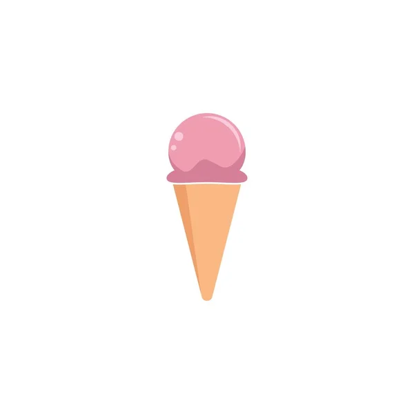 Ice Cream Illustration Vector Design — Stock Vector