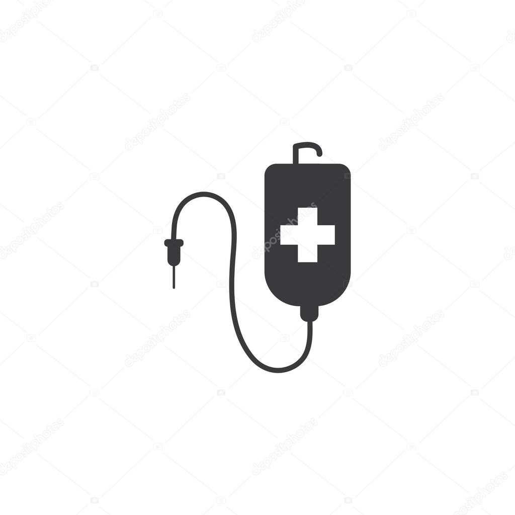 Infusion icon illustration vector flat design