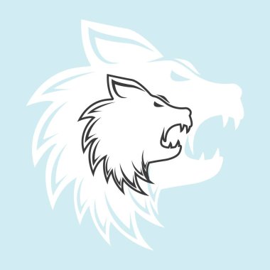 Ayı ilüstrasyon logo vektör şablonu