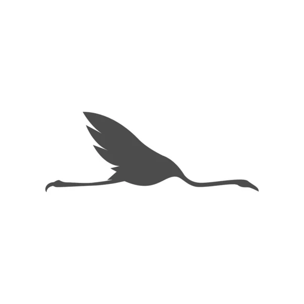 Flamingo Illustration Logo Vektor Vorlage — Stockvektor