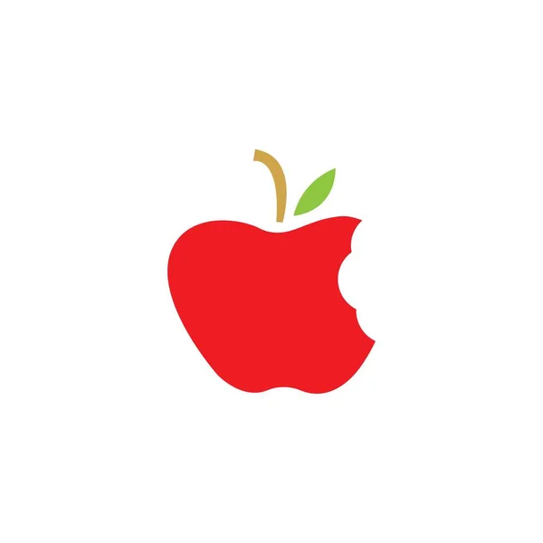 Modèle Vectoriel Logo Pomme Design — Image vectorielle