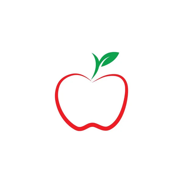 Diseño Plantilla Vector Logo Manzana — Vector de stock