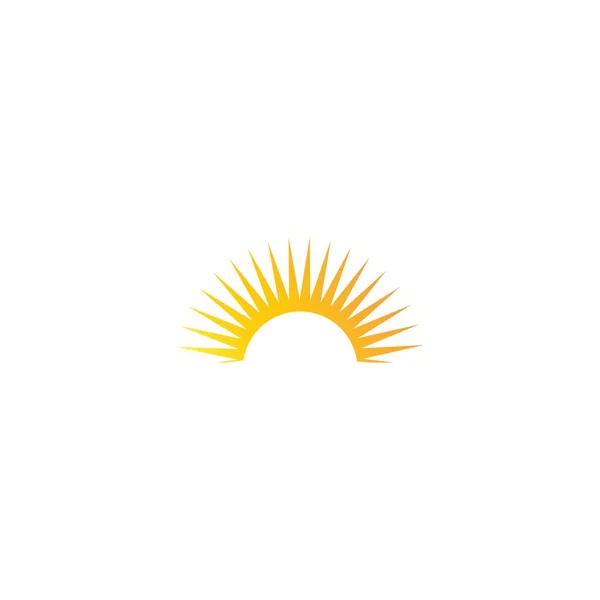 Güneş Logosu Illüstrasyon Vektörü — Stok Vektör