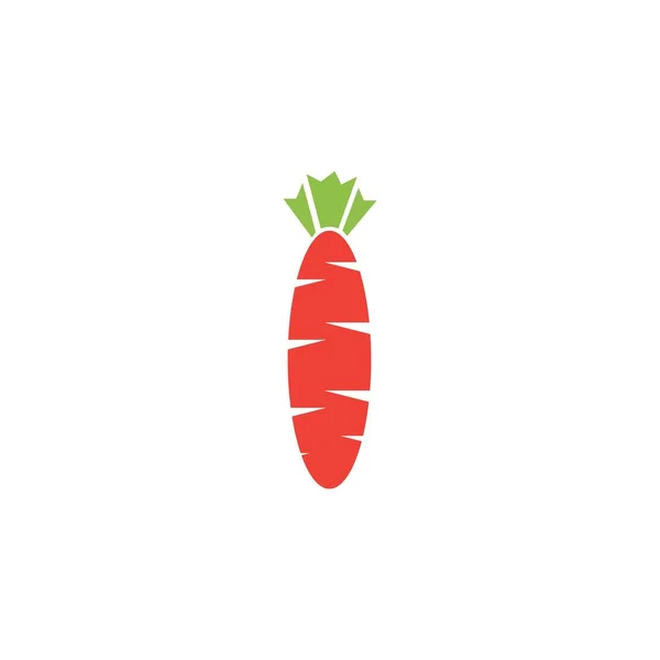 Carota Ilustrazione Logo Modello Vettoriale — Vettoriale Stock