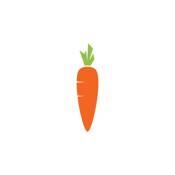 Векторный Шаблон Логотипа Моркови — стоковый вектор