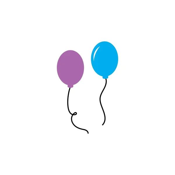 Flying Baloon Illustration Design — Stock Vector