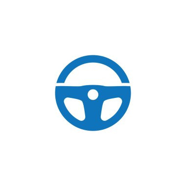 Direksiyon tekeri çizim vektörü düz tasarım