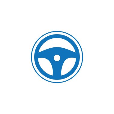 Direksiyon tekeri çizim vektörü düz tasarım