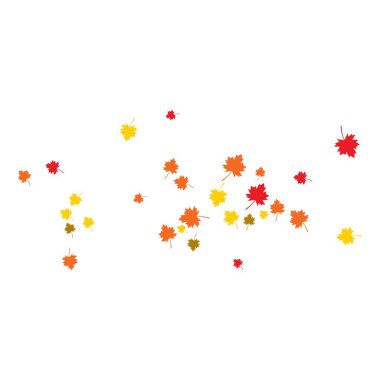 Autumn Leaf arka plan şablon vektör çizimi