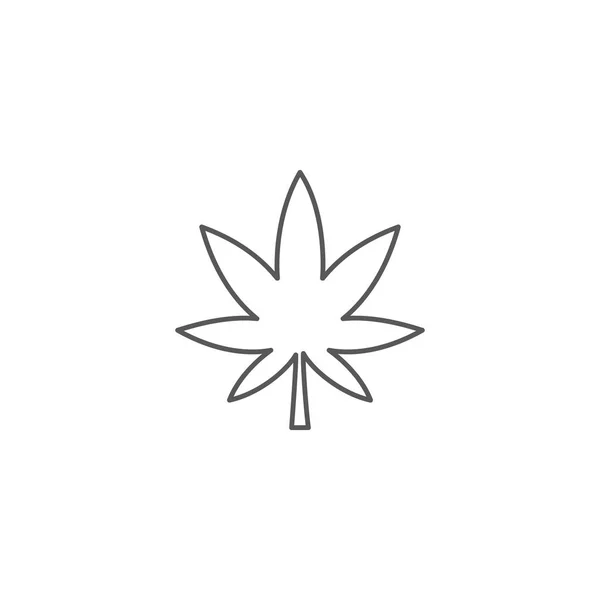 Canabis Blatt Icon Vektor Illustration Design — Stockvektor