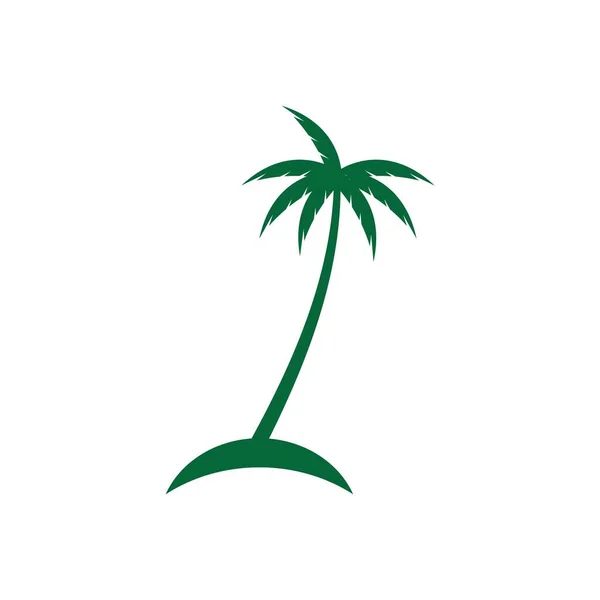 Palmeira Verão Ilustração Vetor Design — Vetor de Stock