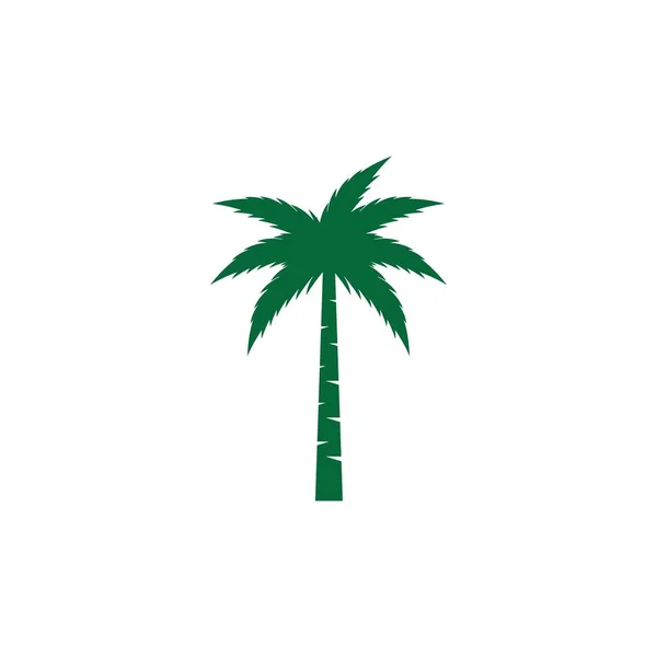 Palm Träd Sommar Illustration Vektor Design — Stock vektor