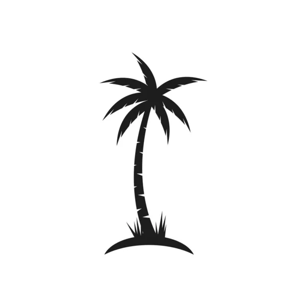 Palmera Verano Ilustración Vector Diseño — Vector de stock