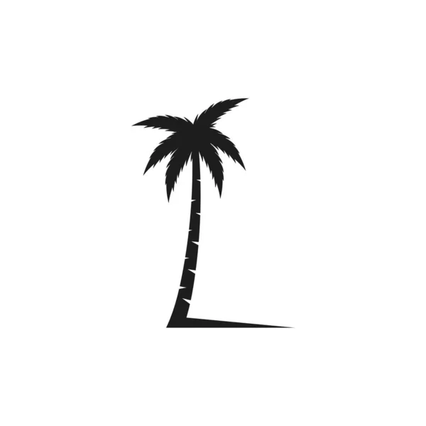 Palmeira Verão Ilustração Vetor Design —  Vetores de Stock