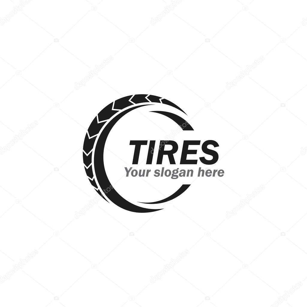 Tires logo illustration vector design